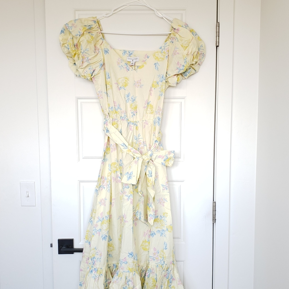 LoveShackFancy x Target Floral Inés Puff Sleeve Dress